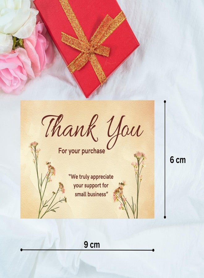 BenignCraft Thank You Tags, 100 Pcs Colored Professional Designed (6 × 9 Cm) Packaging Cards for Gift Shop Small Business E-Commerce, Thanksgiving Labels to Customers - Image 2